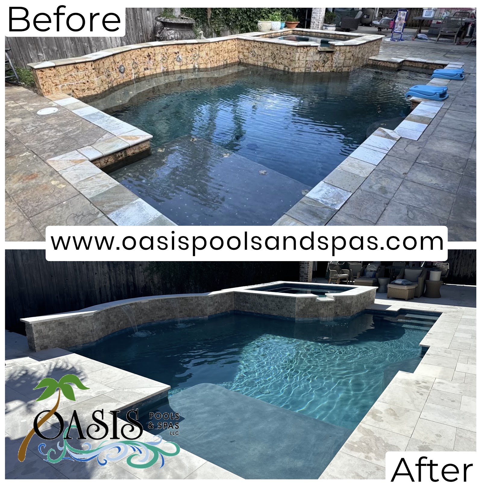 Luxury Saltwater Pool with Integrated Spa